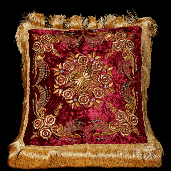 Couture cushion ❖ L'Objet Duchess of Alba