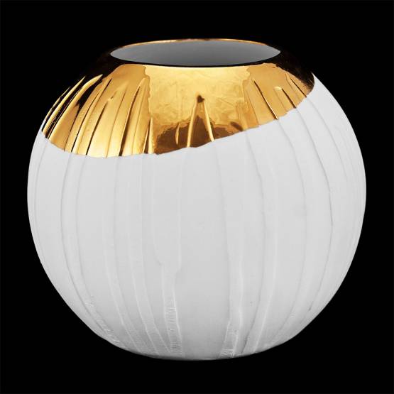 Porcelain lantern "Globe" with gold