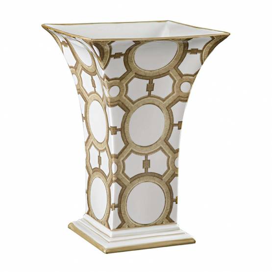 L-Objet Alchimie Porcelain vase gold